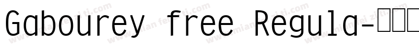 Gabourey free Regula字体转换